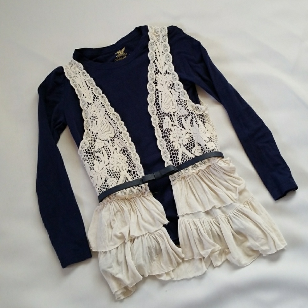 Lace & Ruffles Vest